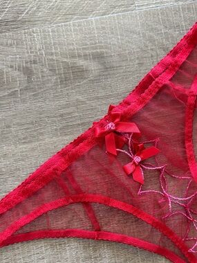 Agent Provocateur Red Sheer Lorna size 1